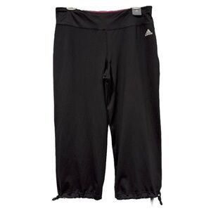 Adidas Climalite Fitted Straight Leg Cropped Training Pants